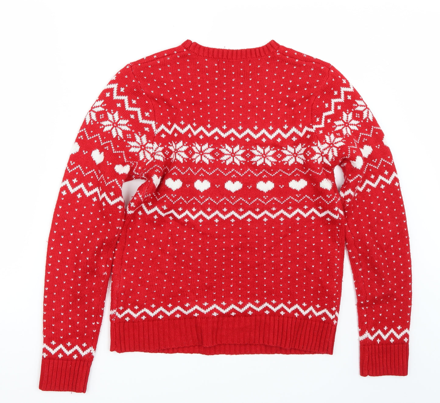 Greetings Womens Red   Pullover Jumper Size L