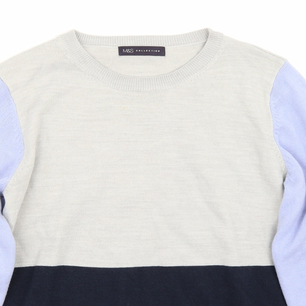 Marks and Spencer Womens Grey   Pullover Jumper Size 14