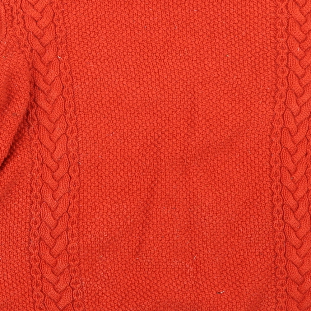 M&Co Womens Orange   Pullover Jumper Size 14