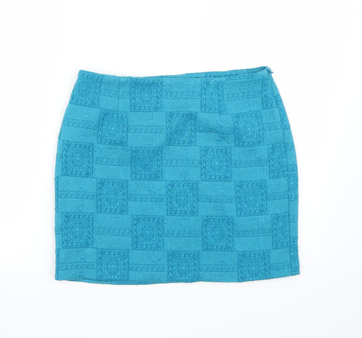 Forever21 Womens Blue   A-Line Skirt Size M