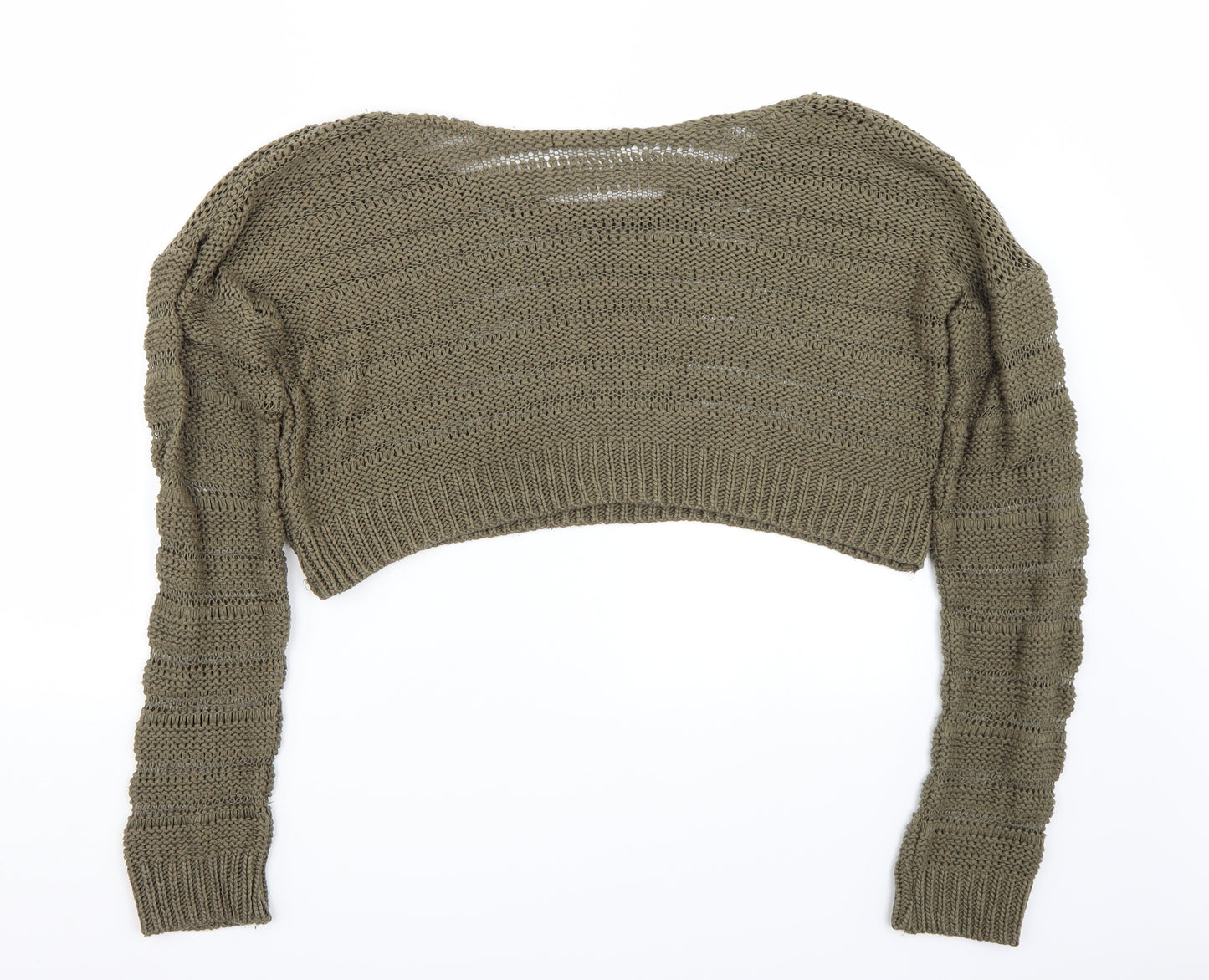 Crafted Womens Green   Pullover Jumper Size 8
