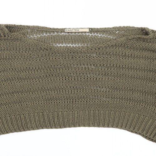 Crafted Womens Green   Pullover Jumper Size 8