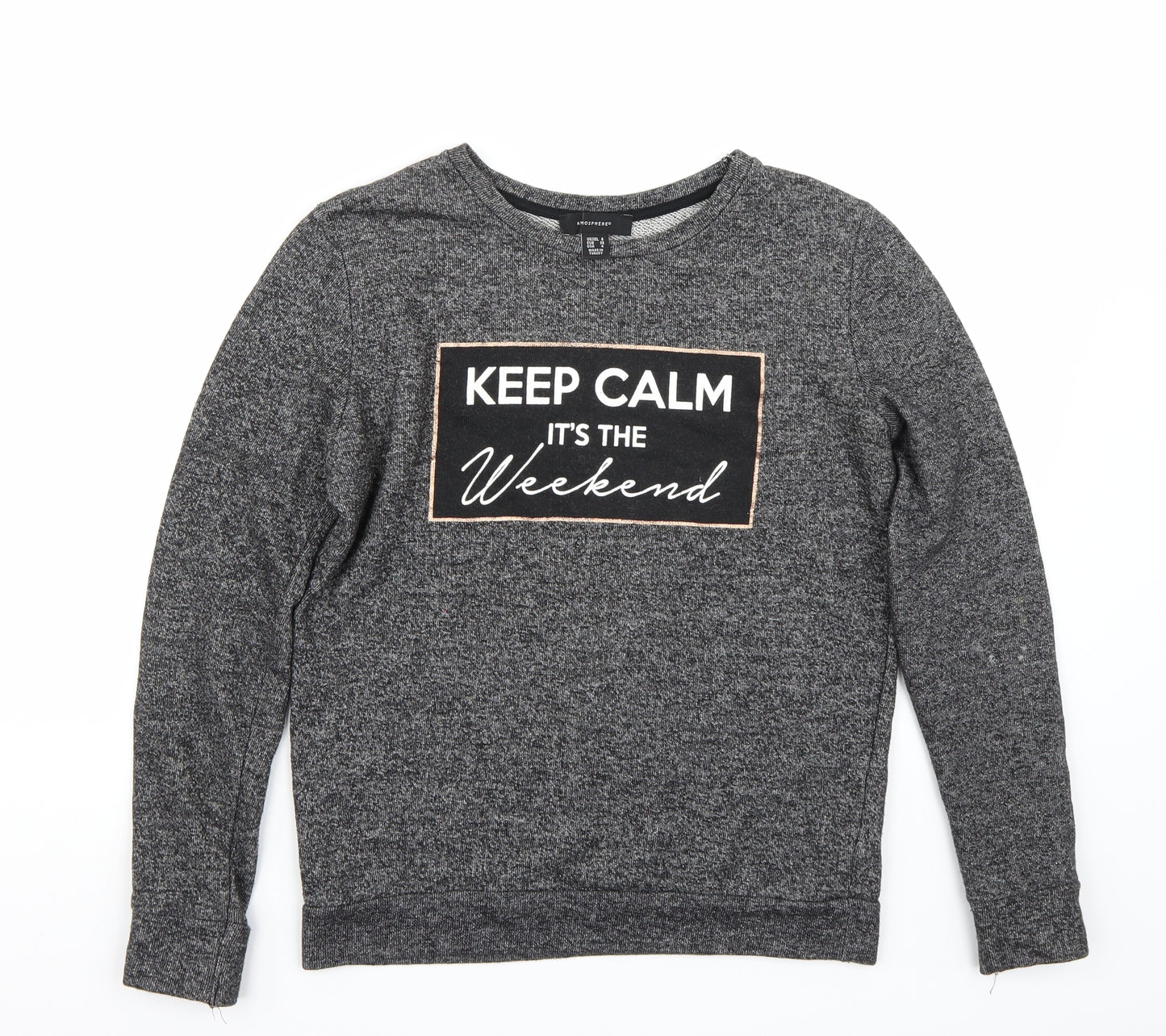 Primark Womens Grey   Pullover Jumper Size 8