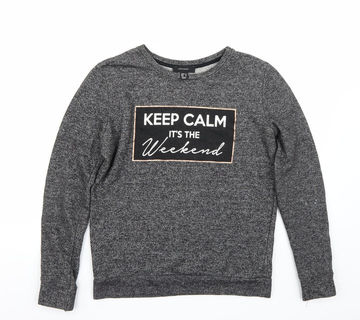 Primark Womens Grey   Pullover Jumper Size 8