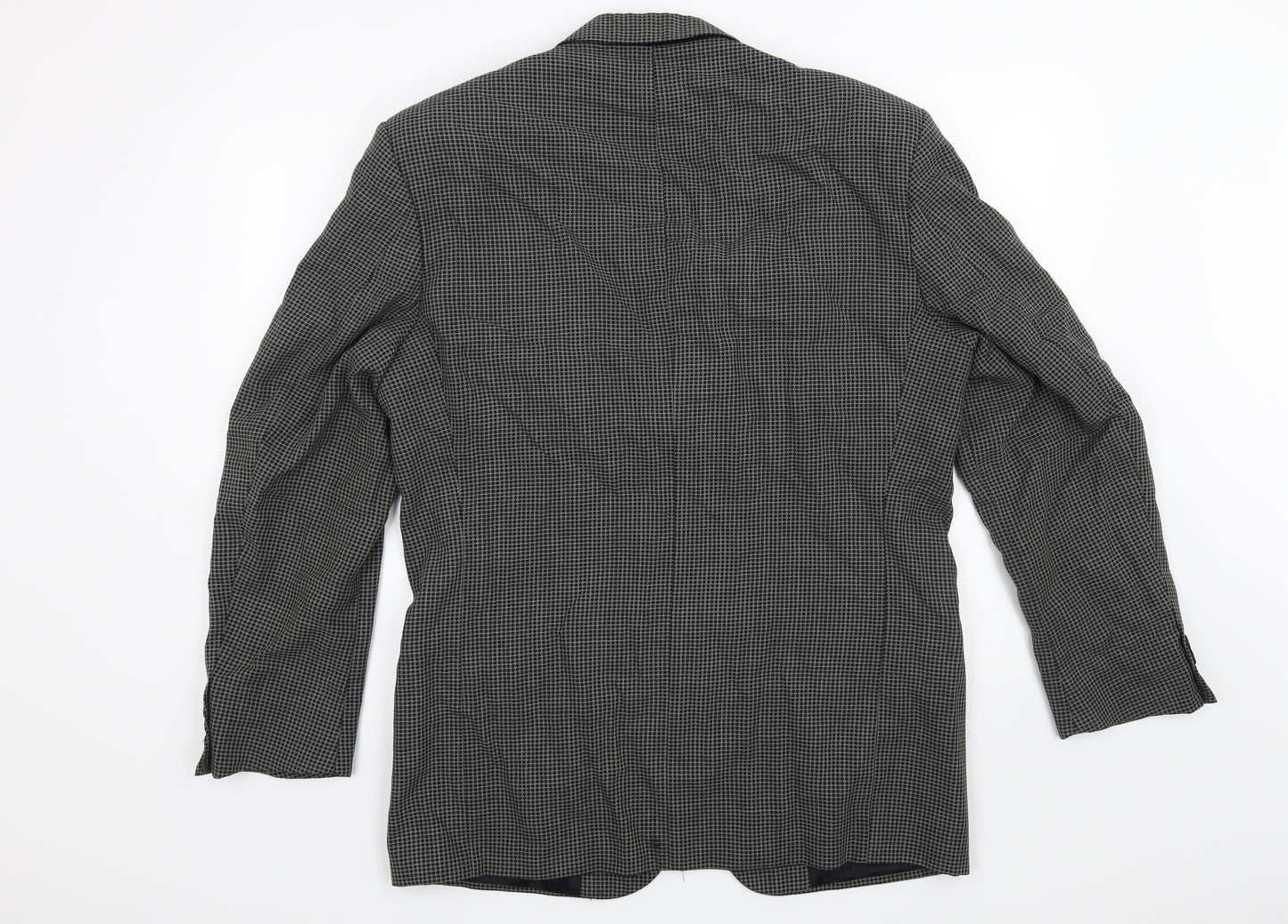 Marks and Spencer Mens Blue Geometric  Jacket Blazer Size 40