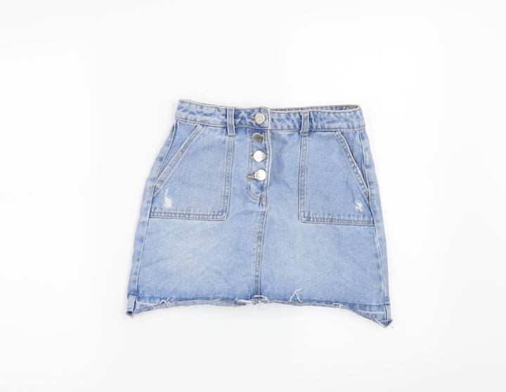 Candy Couture Girls Blue Mini Skirt Size 11 Years