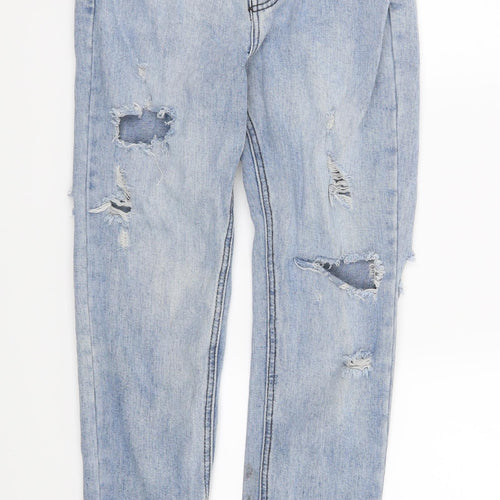 Preworn Womens Blue   Straight Jeans Size 8 L25 in