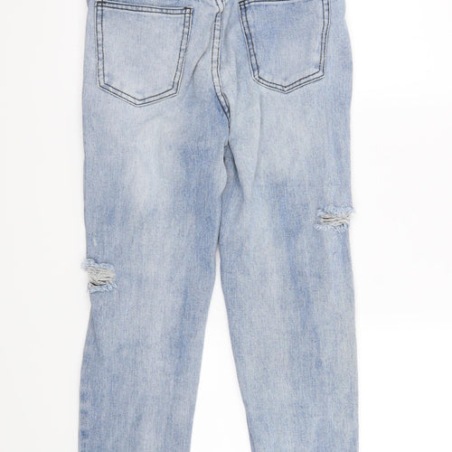 Preworn Womens Blue   Straight Jeans Size 8 L25 in