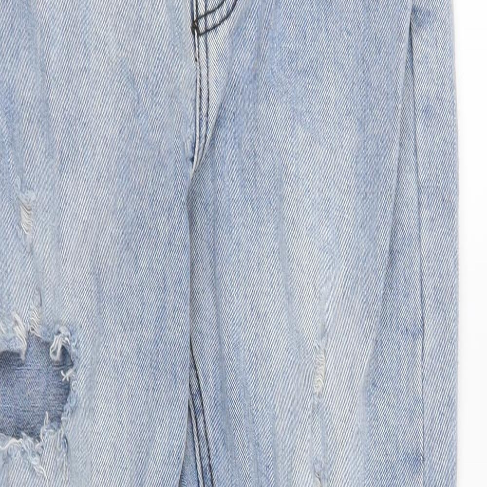 Preworn Womens Blue   Straight Jeans Size 8 L25 in
