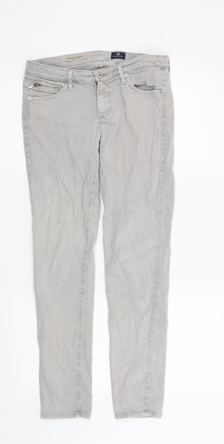 Preworn Womens Grey   Straight Jeans Size 28 in L28 in