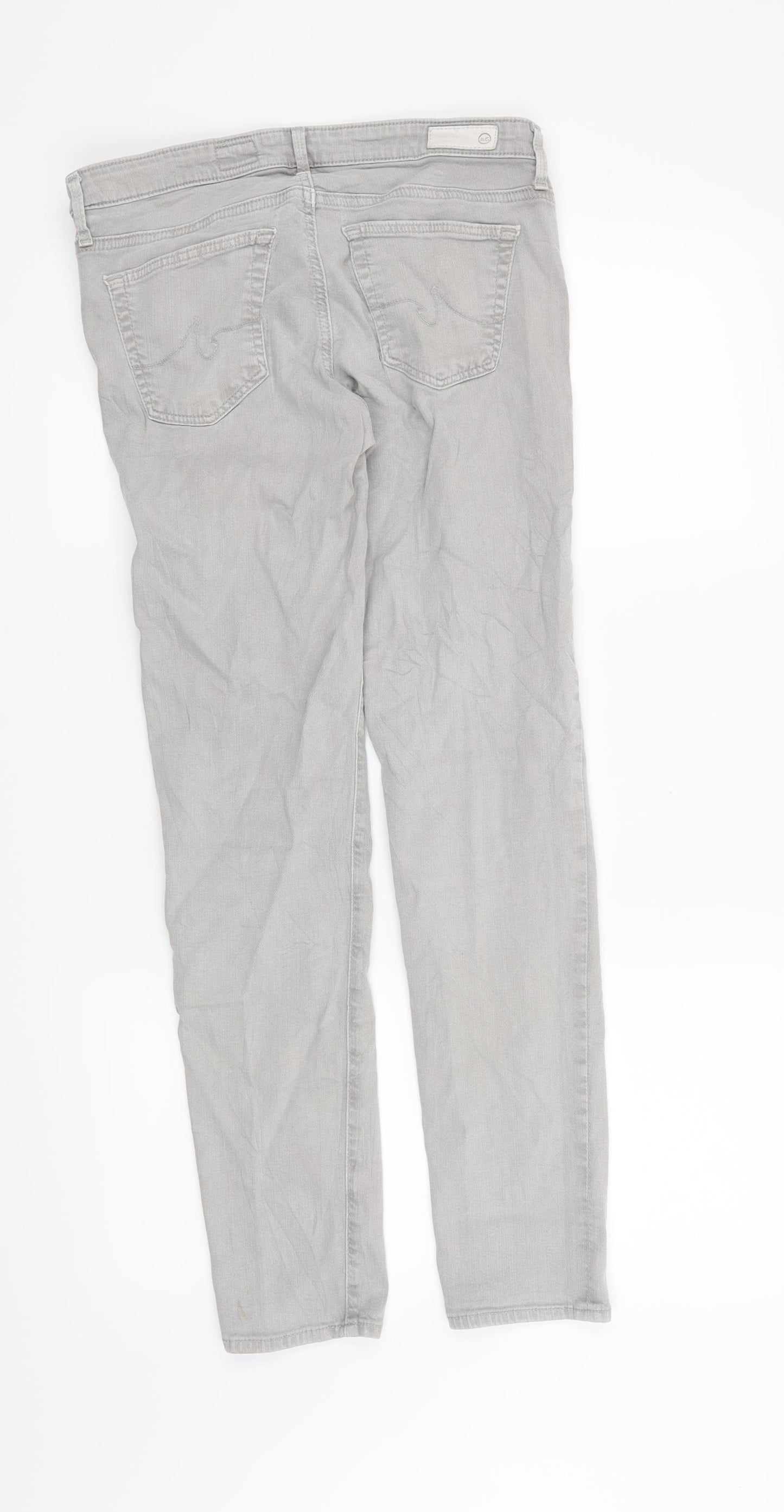 Preworn Womens Grey   Straight Jeans Size 28 in L28 in