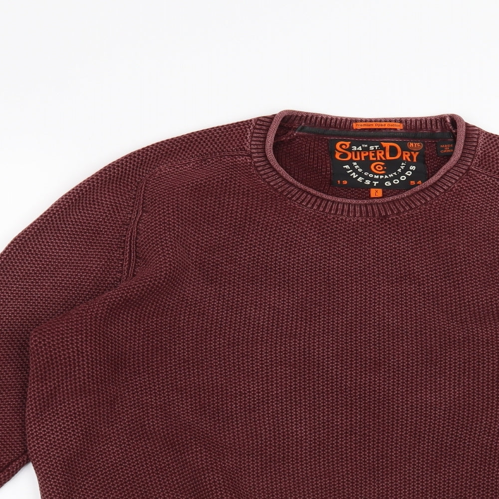 Superdry Mens Red   Pullover Jumper Size XL