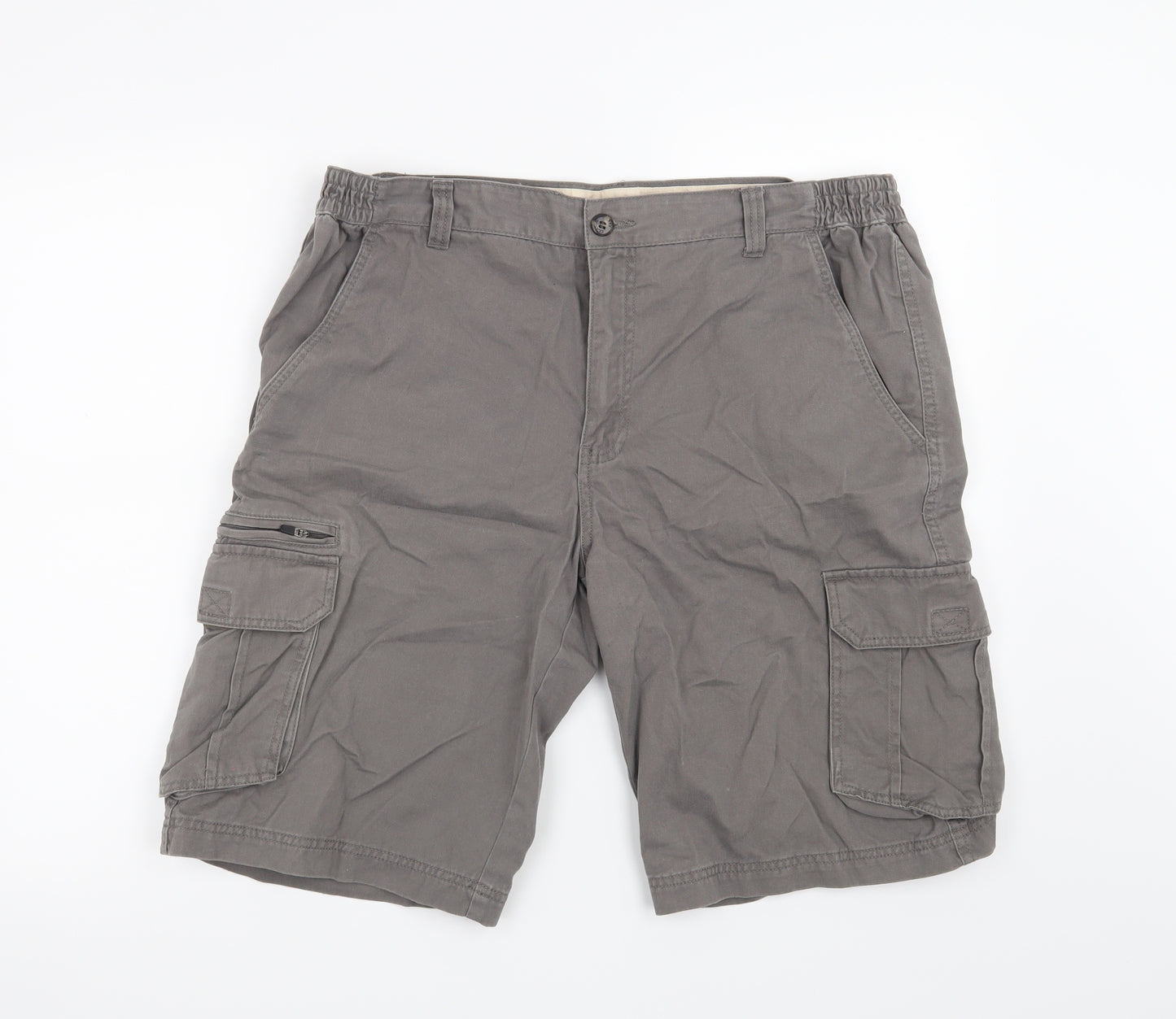 Easy Mens Grey   Biker Shorts Size 36 in
