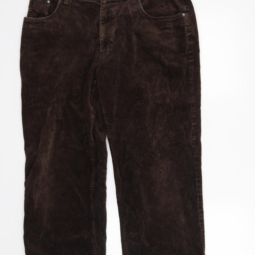 Preworn Mens Brown   Trousers  Size 35 in L27 in
