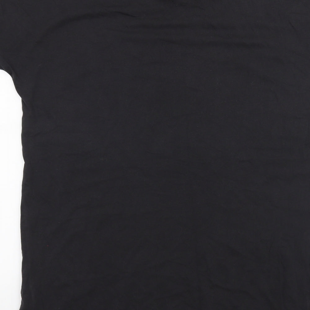 Primark Womens Black   Basic T-Shirt Size 10  - Netflix Stranger Things