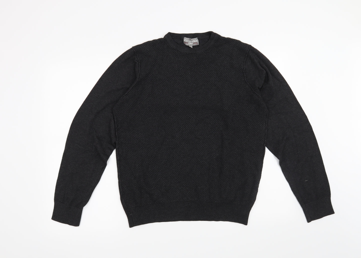 C&S Mens Grey   Pullover Jumper Size 2XL