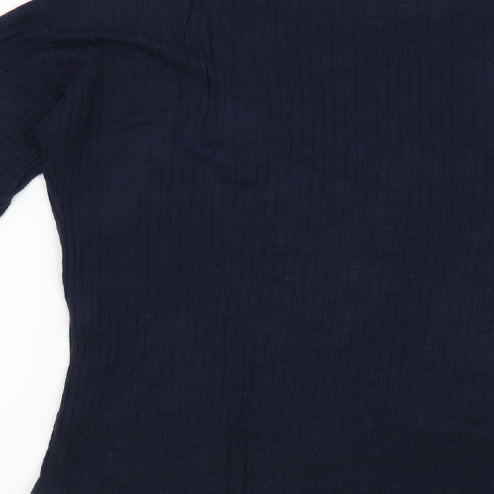 Atmosphere Womens Blue Striped  Basic T-Shirt Size 12