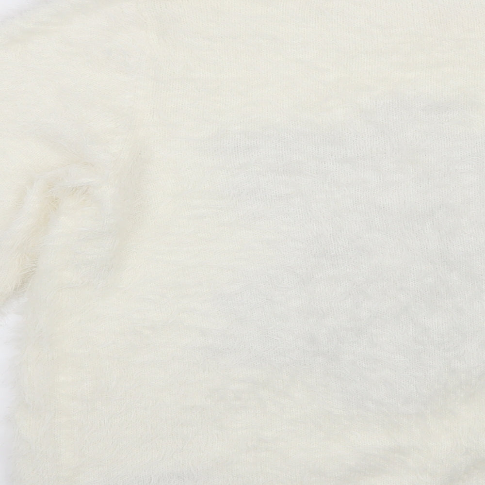 Bonmarché Womens Beige   Pullover Jumper Size 18  - Christmas Snow Flake