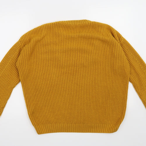 Primark Womens Yellow   Henley Jumper Size 10