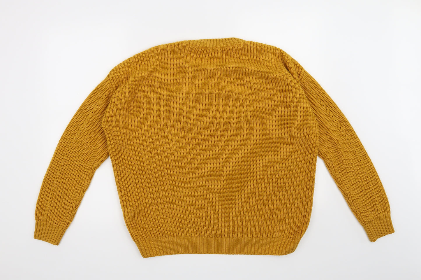 Primark Womens Yellow   Henley Jumper Size 10