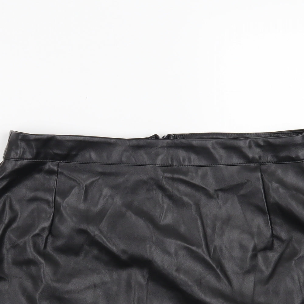 Boohoo Womens Black   Mini Skirt Size 10