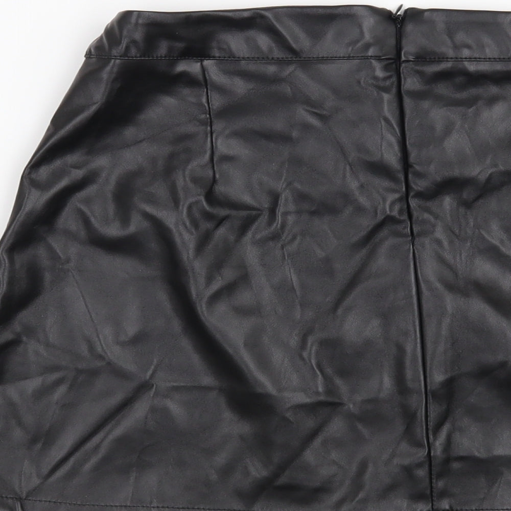 Boohoo Womens Black   Mini Skirt Size 10