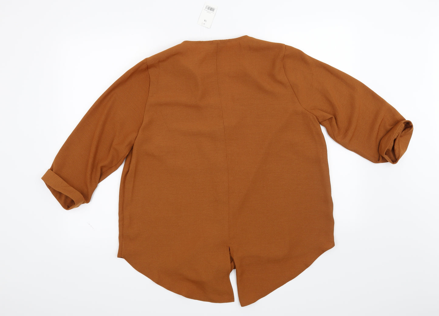 George Womens Brown   Basic Blouse Size 16