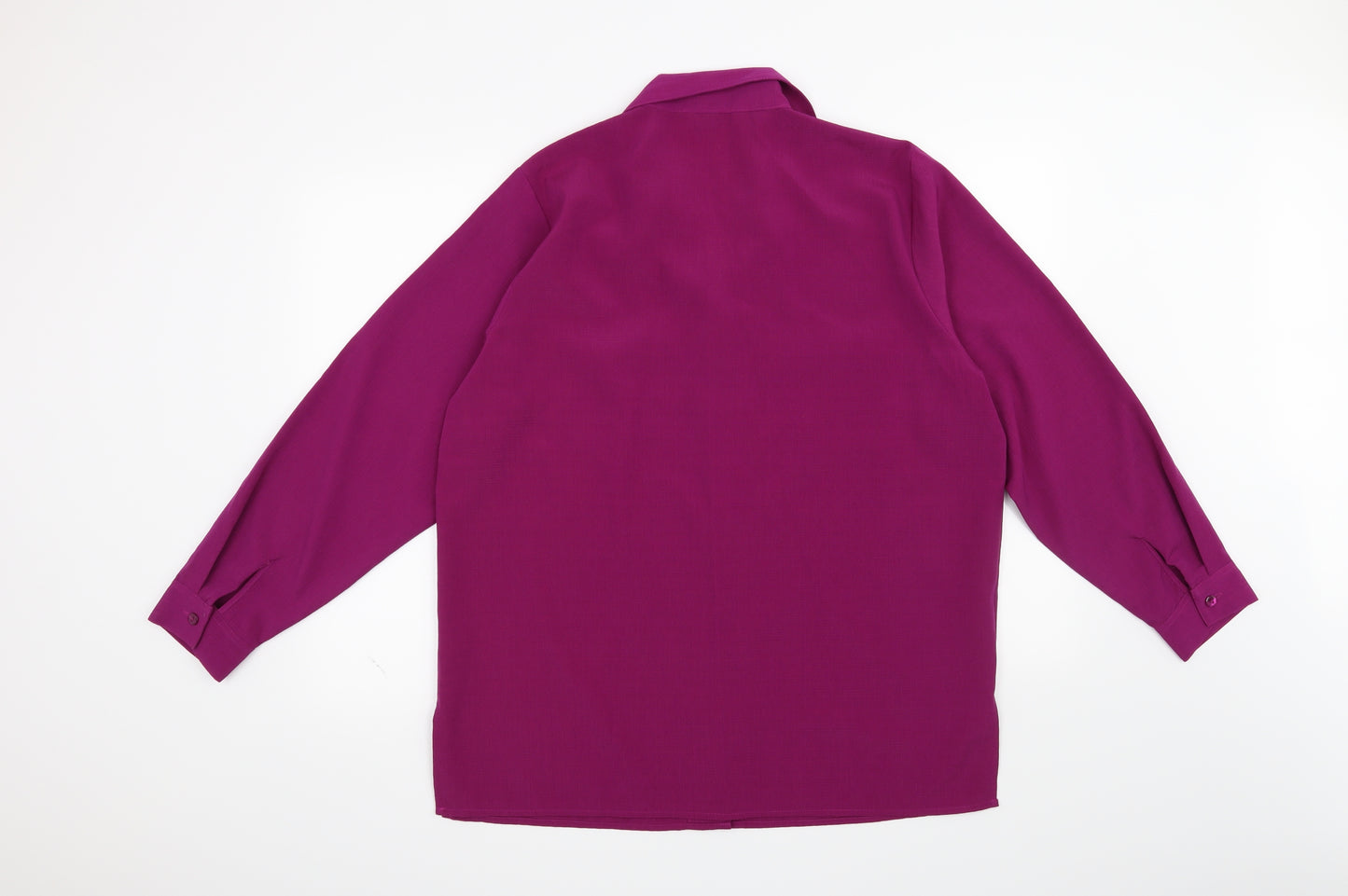 Isabelle Womens Purple   Basic Button-Up Size 18