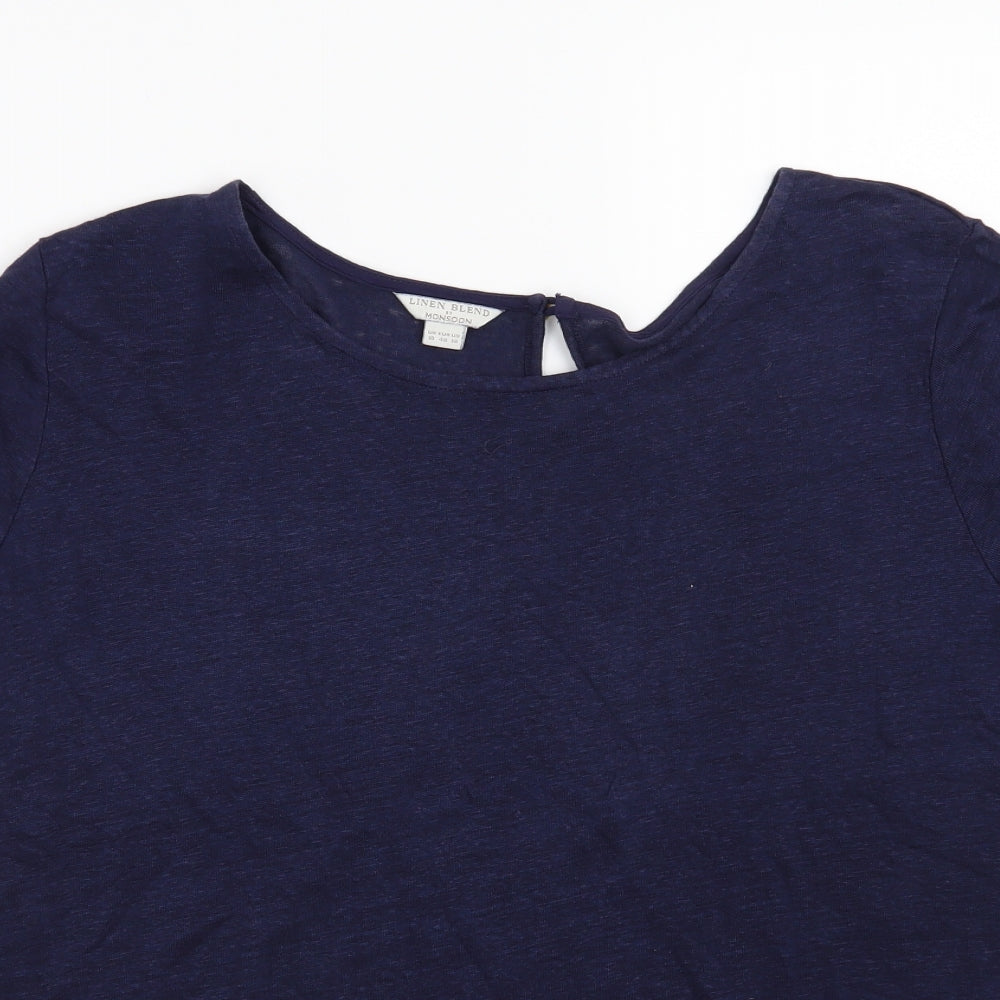 Monsoon Womens Blue   Basic Blouse Size 18