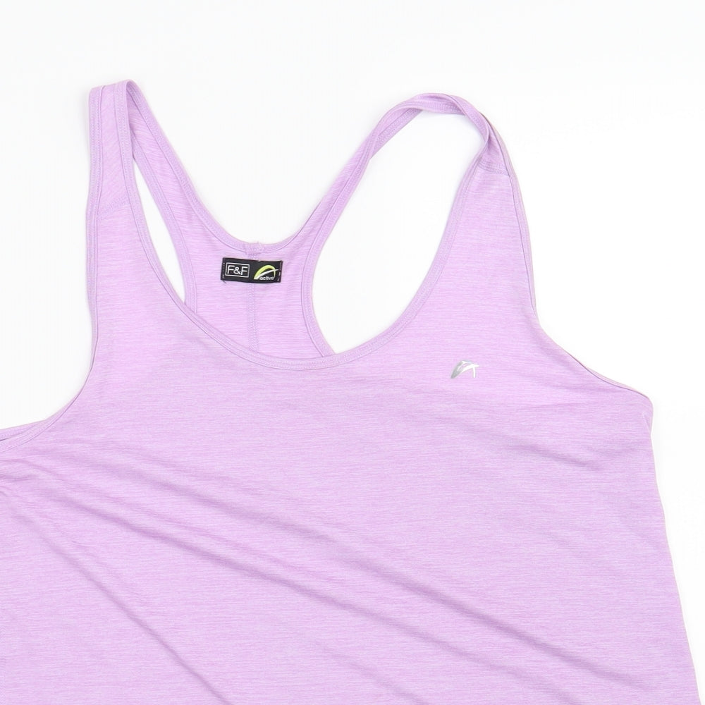 F&F Womens Purple   Basic T-Shirt Size L