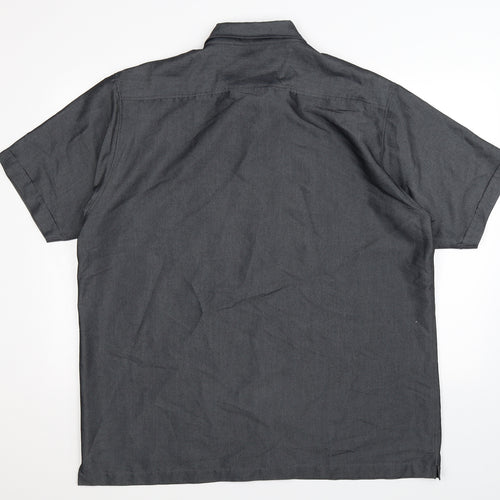 Armando Mens Grey    Button-Up Size 2XL