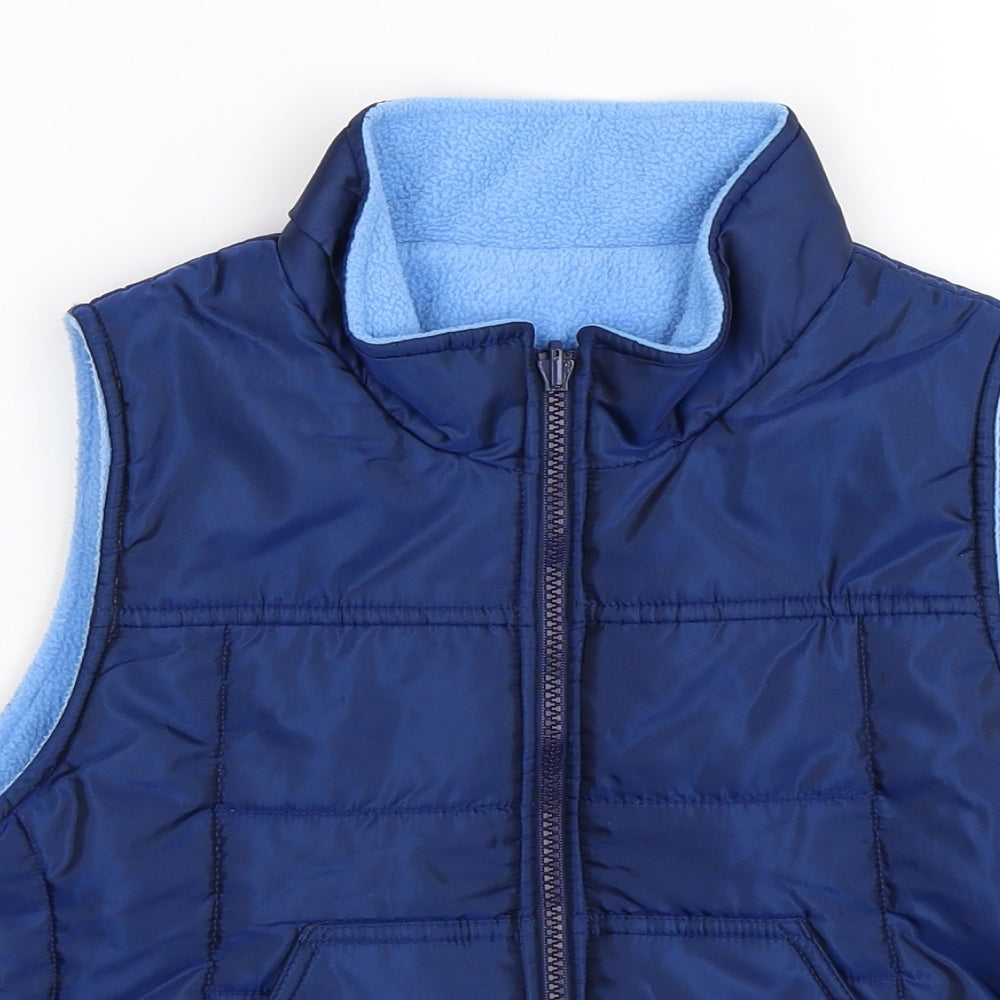 Marks and Spencer Boys Blue   Gilet Jacket Size 7-8 Years