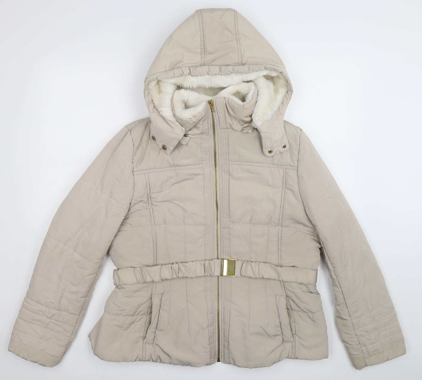 Papaya Womens Beige   Jacket Coat Size 20