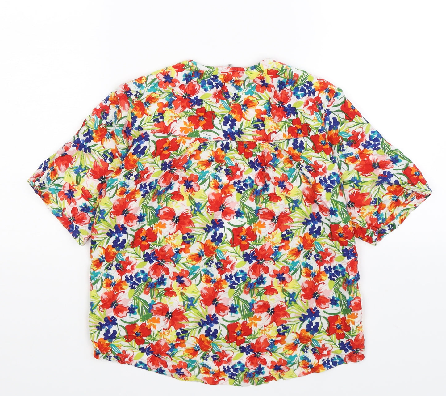 TU Girls Multicoloured Floral  Cardigan Jumper Size 7 Years