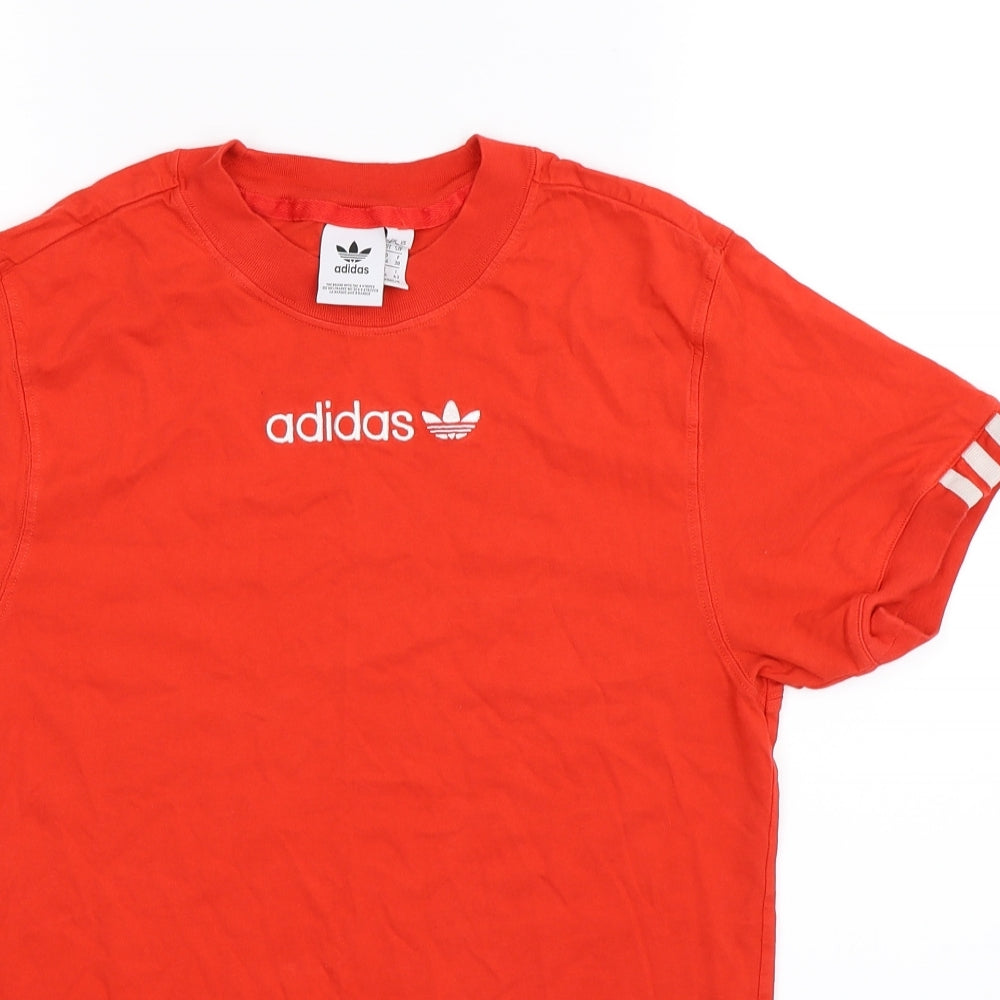 adidas Womens Red   Basic T-Shirt Size 10