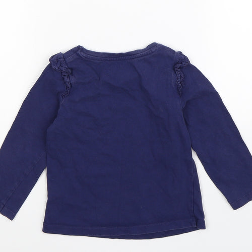 Nutmeg Girls Blue   Basic T-Shirt Size 2-3 Years
