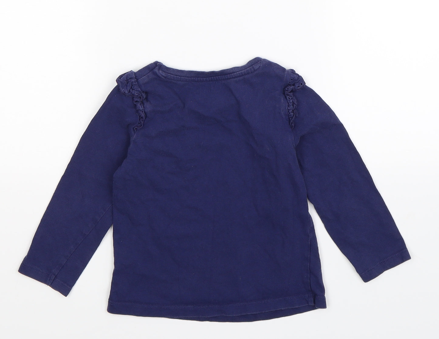 Nutmeg Girls Blue   Basic T-Shirt Size 2-3 Years