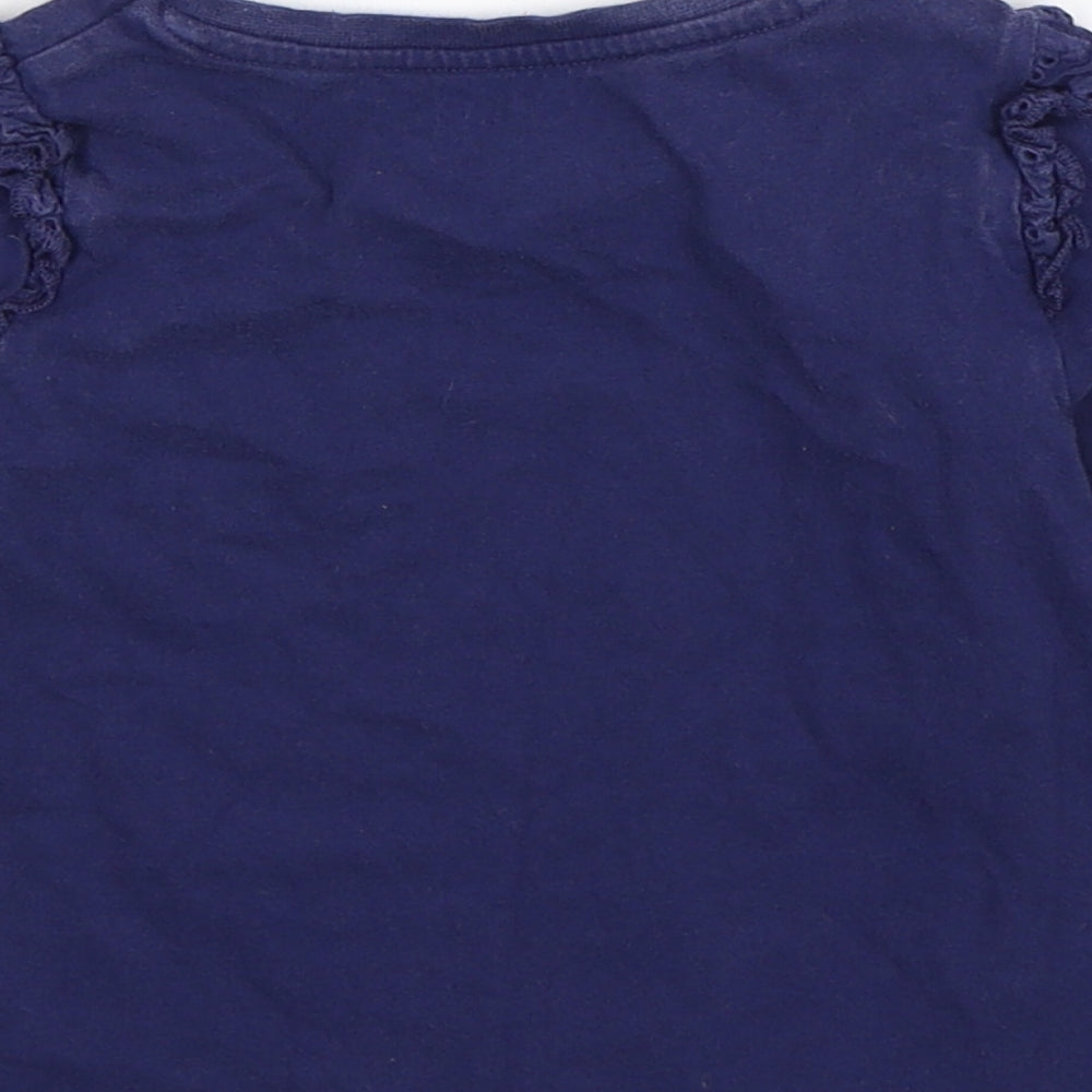 Nutmeg Girls Blue   Basic T-Shirt Size 2-3 Years