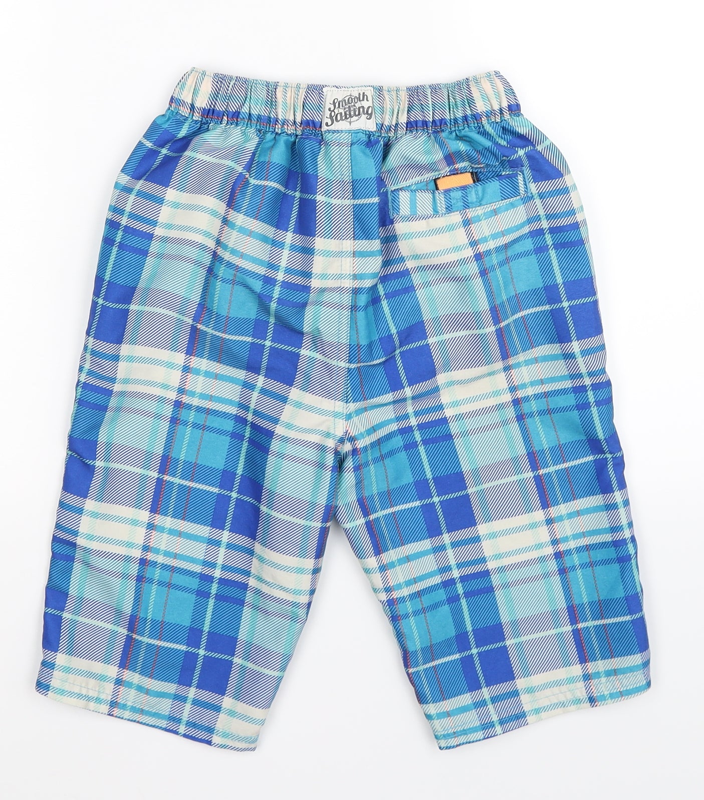 Marks and Spencer Boys Multicoloured Check  Bermuda Shorts Size 9-10 Years