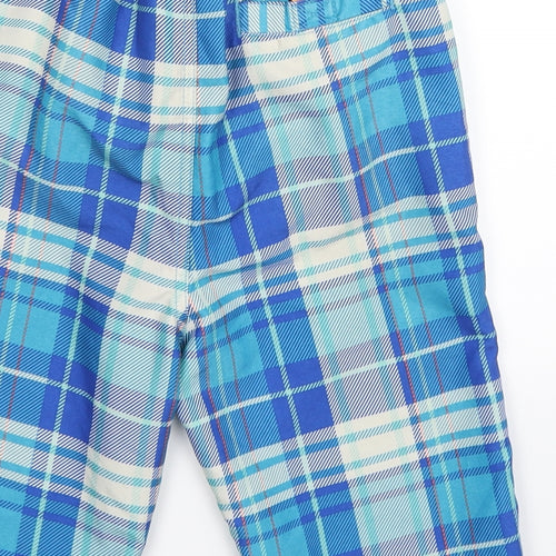 Marks and Spencer Boys Multicoloured Check  Bermuda Shorts Size 9-10 Years