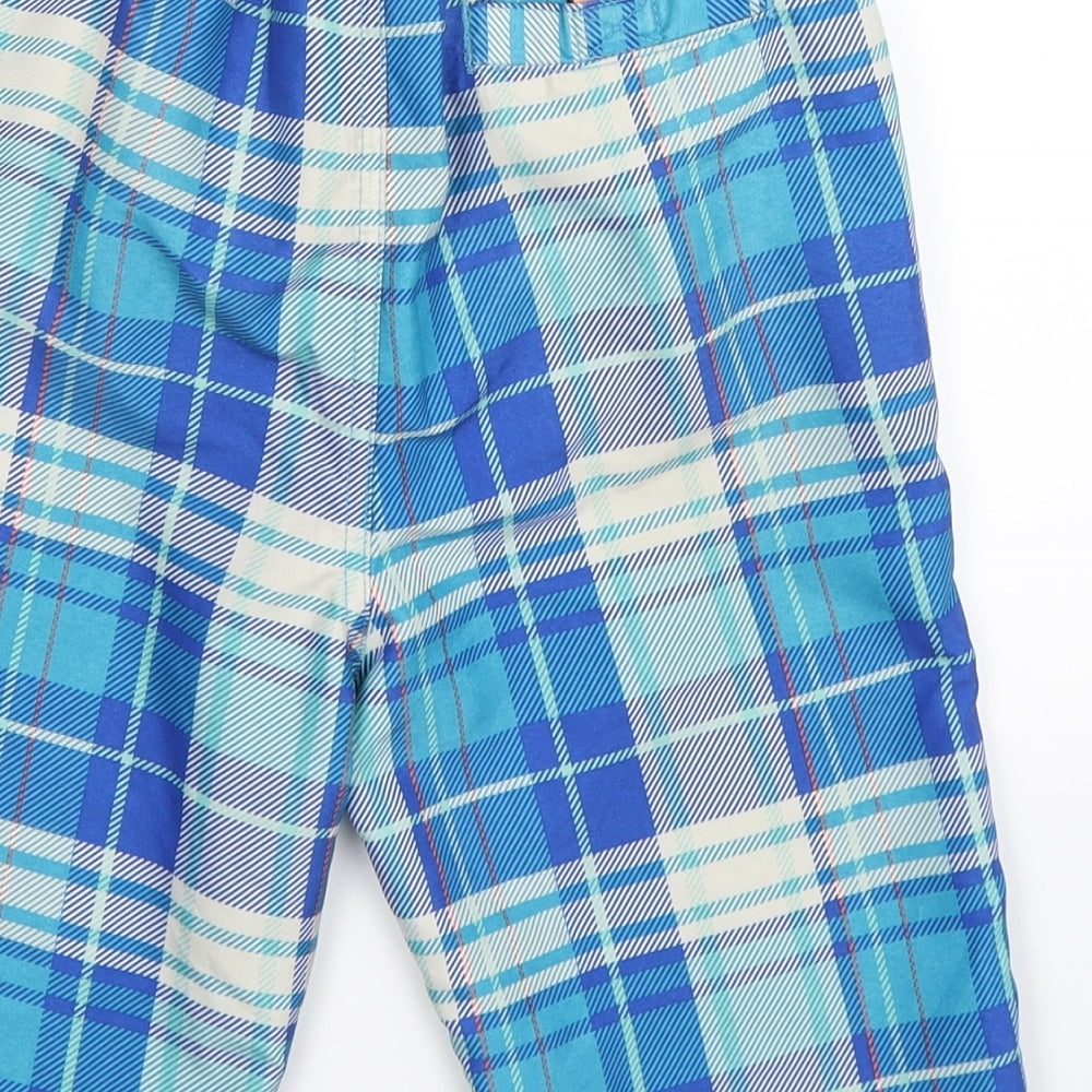 Marks and Spencer Boys Multicoloured Check  Bermuda Shorts Size 9-10 Years