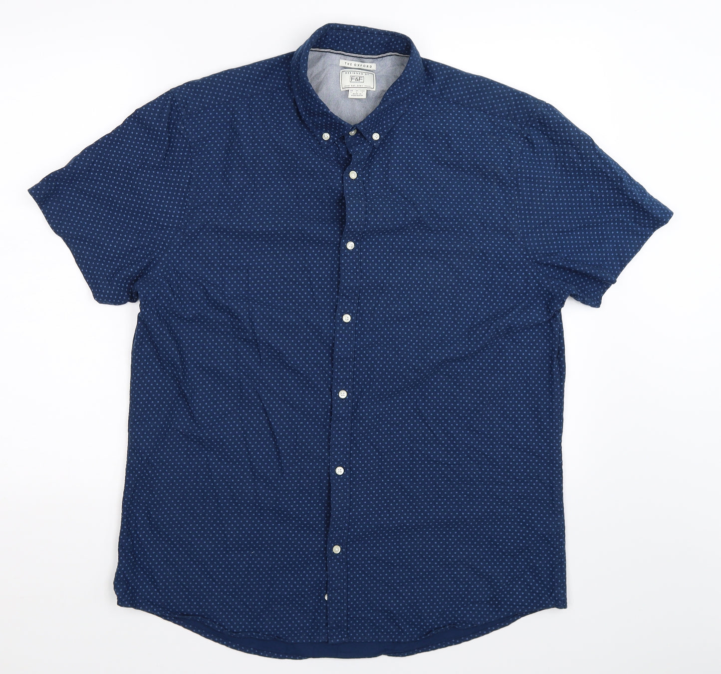 F&F Mens Blue    Button-Up Size L