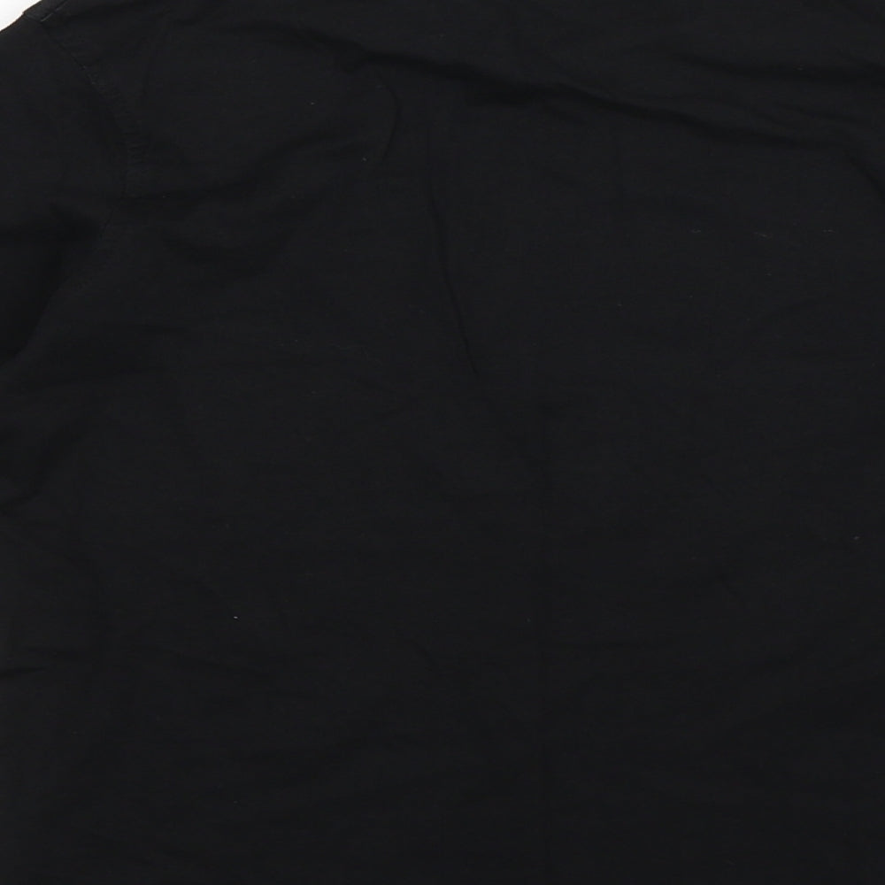 George Boys Black   Basic T-Shirt Size 8-9 Years