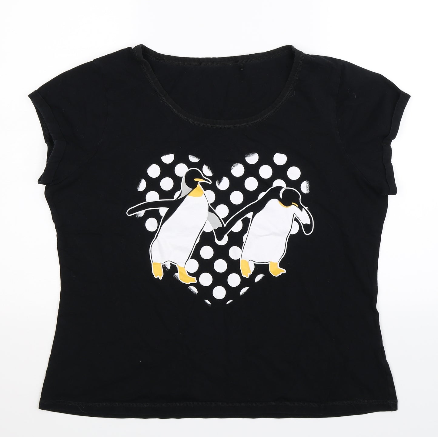 George Womens Black   Basic T-Shirt Size 22