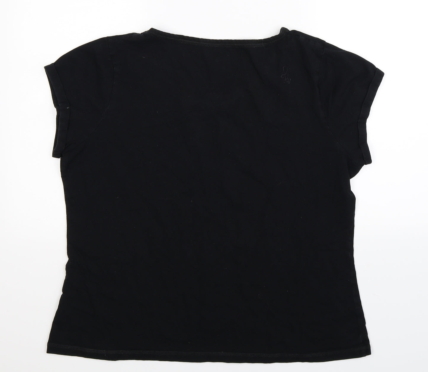 George Womens Black   Basic T-Shirt Size 22