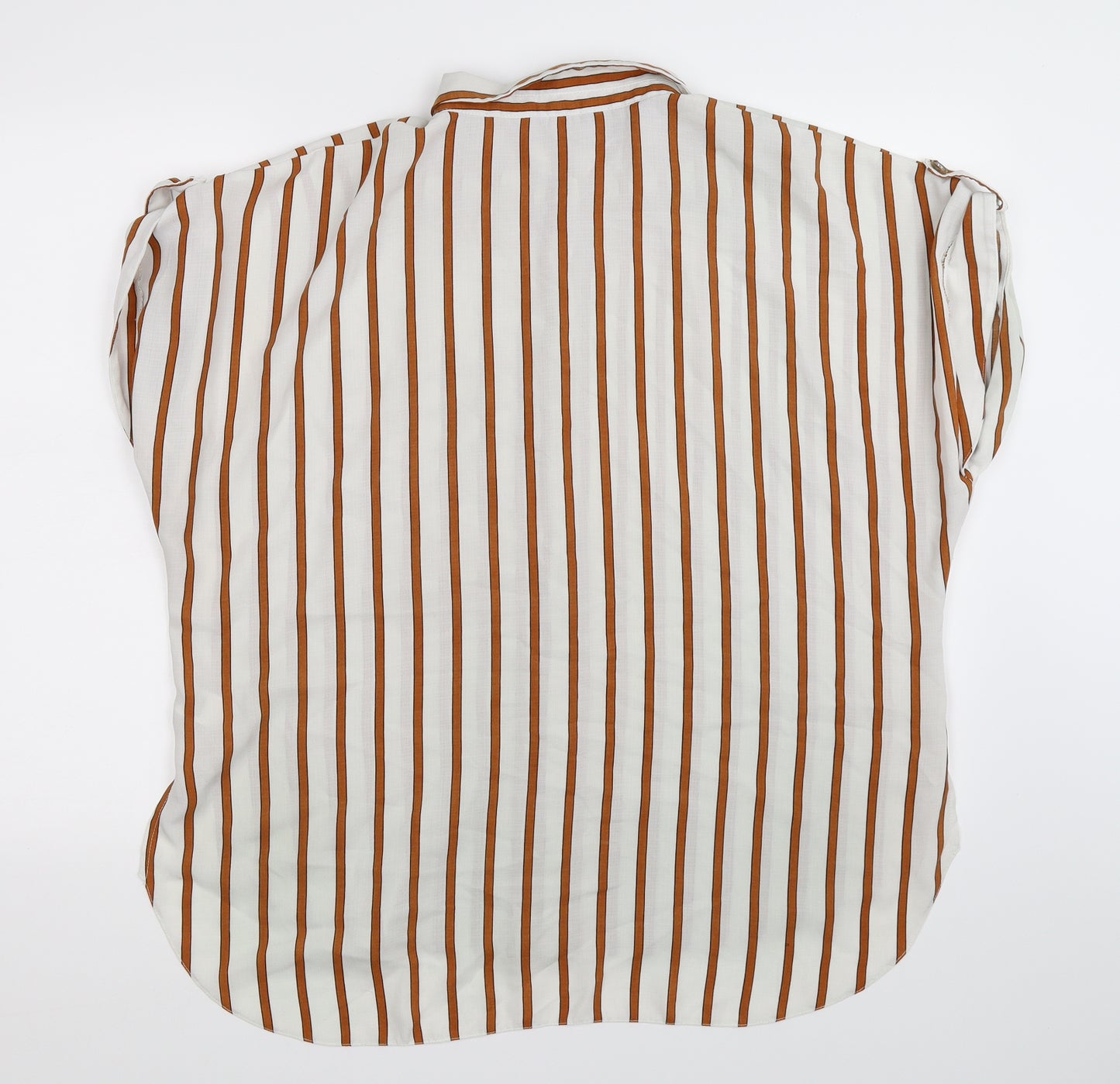 F&F Womens White Striped  Camisole Button-Up Size 18  - Oversized
