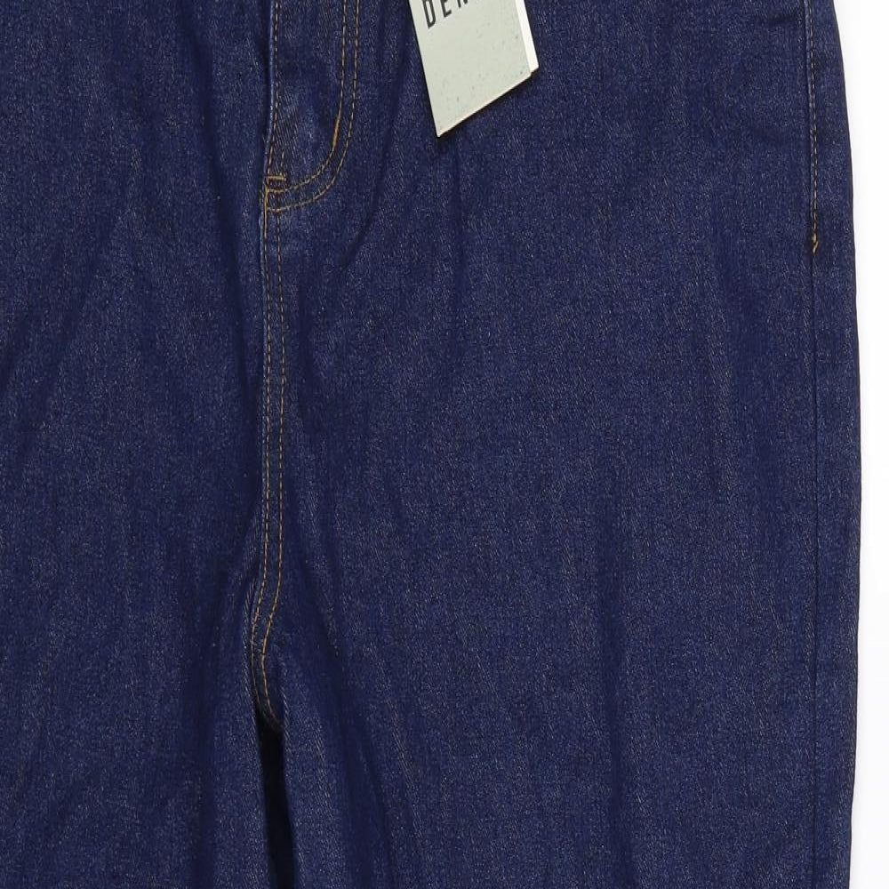 Yours Womens Blue  Denim Straight Jeans Size 18 L27 in