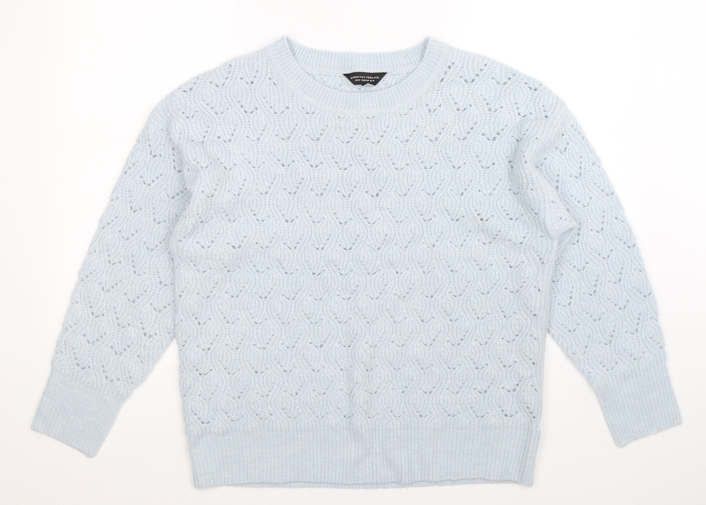 Dorothy Perkins Womens Blue  Knit Pullover Jumper Size 16