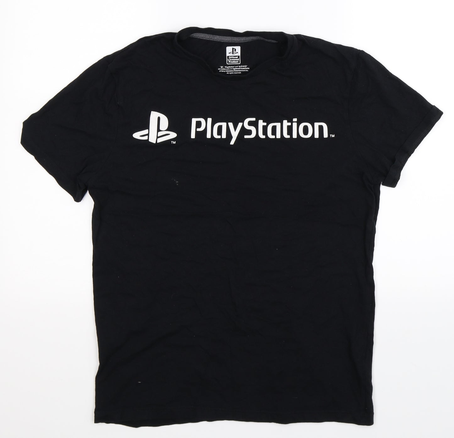 F&F Mens Black    T-Shirt Size M  - Playstation