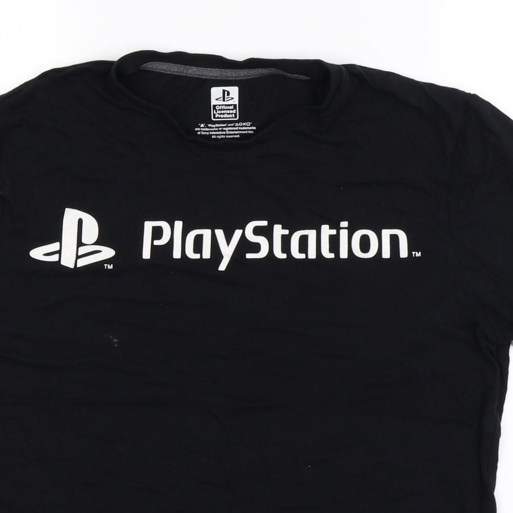 F&F Mens Black    T-Shirt Size M  - Playstation